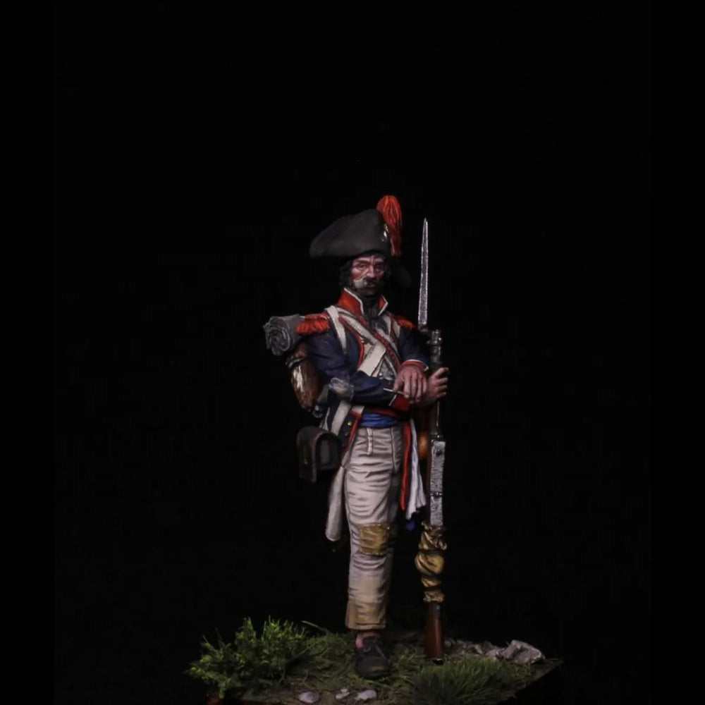 54mm Napoleonic French Grenadier Officer, Resin Model Figure Kit, Unassembled and Unpainted