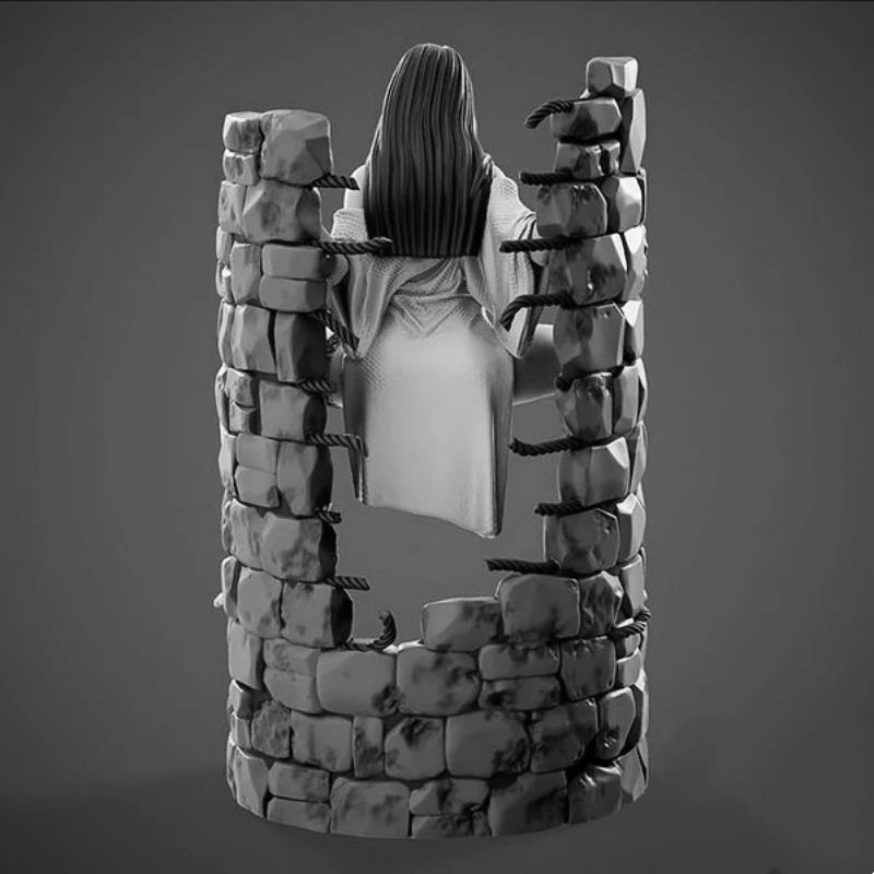 1/24 Beauty at the Well, Resin Model Figure Kit, Fantasy Theme, Unassembled and Unpainted
