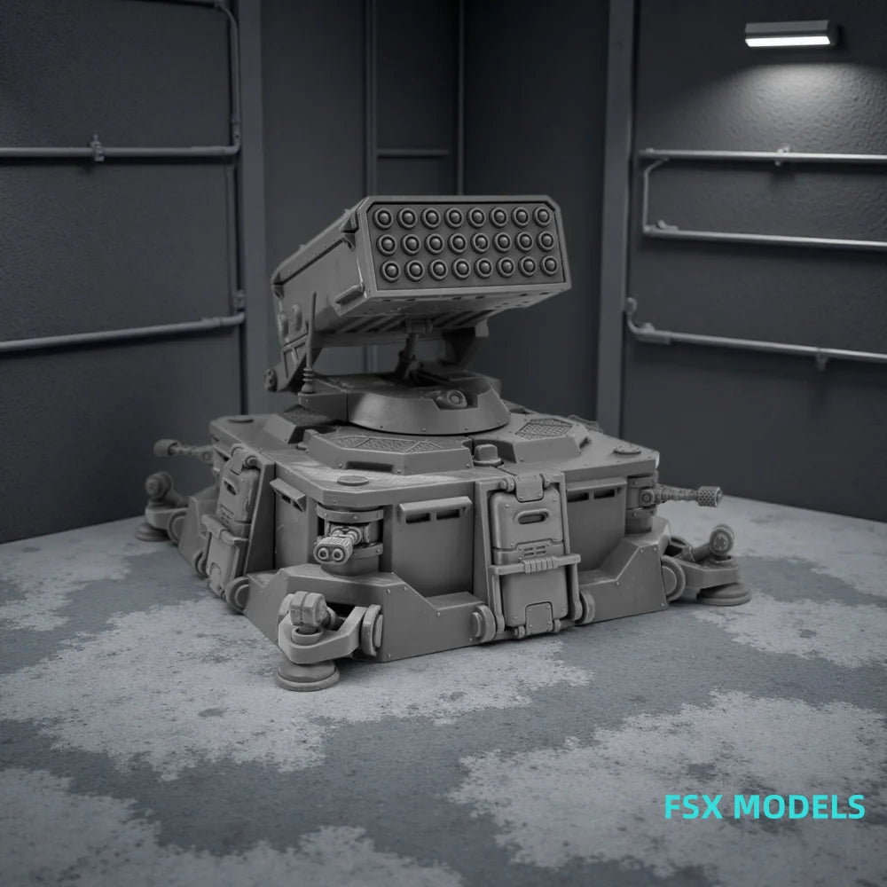 Military Sci-Fi Bunker Fortification, Resin Model Terrain Kit, Sci-Fi Theme, Unpainted
