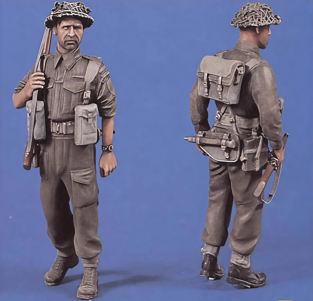 1/35 WWI British Infantry Soldier, Resin Model Figure Kit, Unassembled and Unpainted