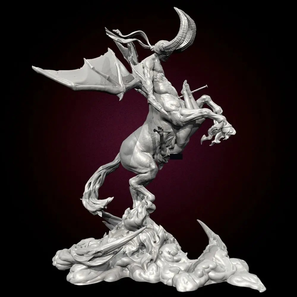 105mm Demonic Hell Slayer, Resin Model Figure Kit, Fantasy Theme, Unassembled and Unpainted