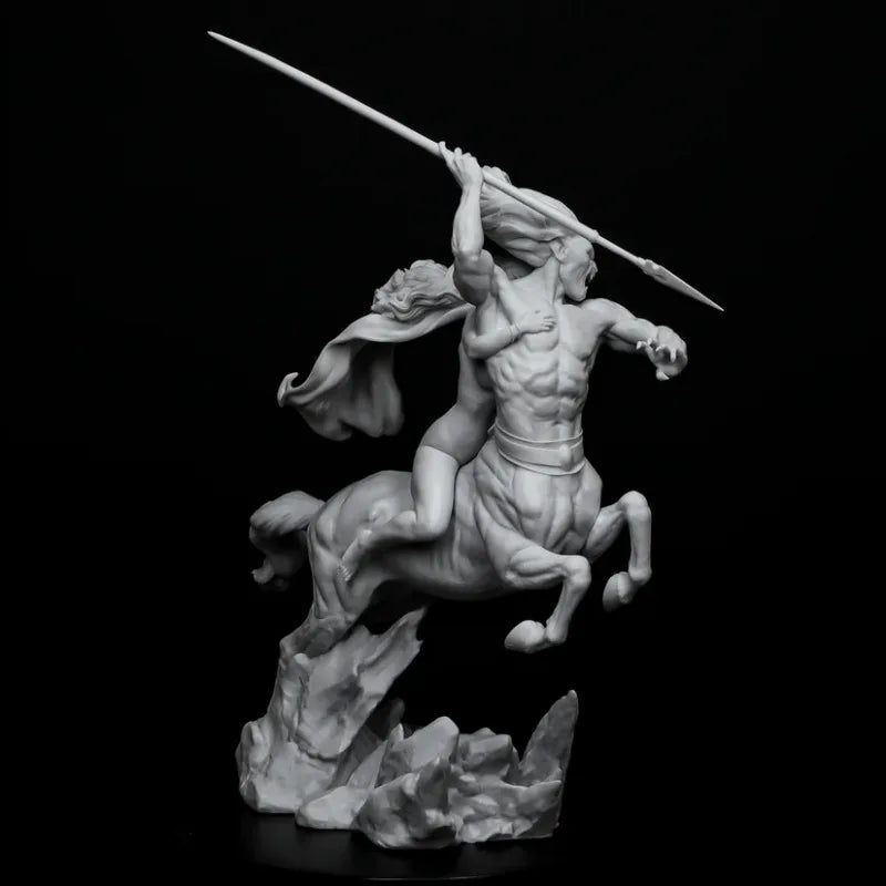 1/24 Centaur & Warrior, 2 Figures, Resin Model Figure Kit, Fantasy Theme, Unassembled and Unpainted