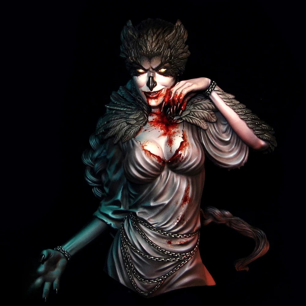 1/10 Strzyga Female Vampire, Resin Model Bust Kit, Fantasy Theme, Unassembled and Unpainted