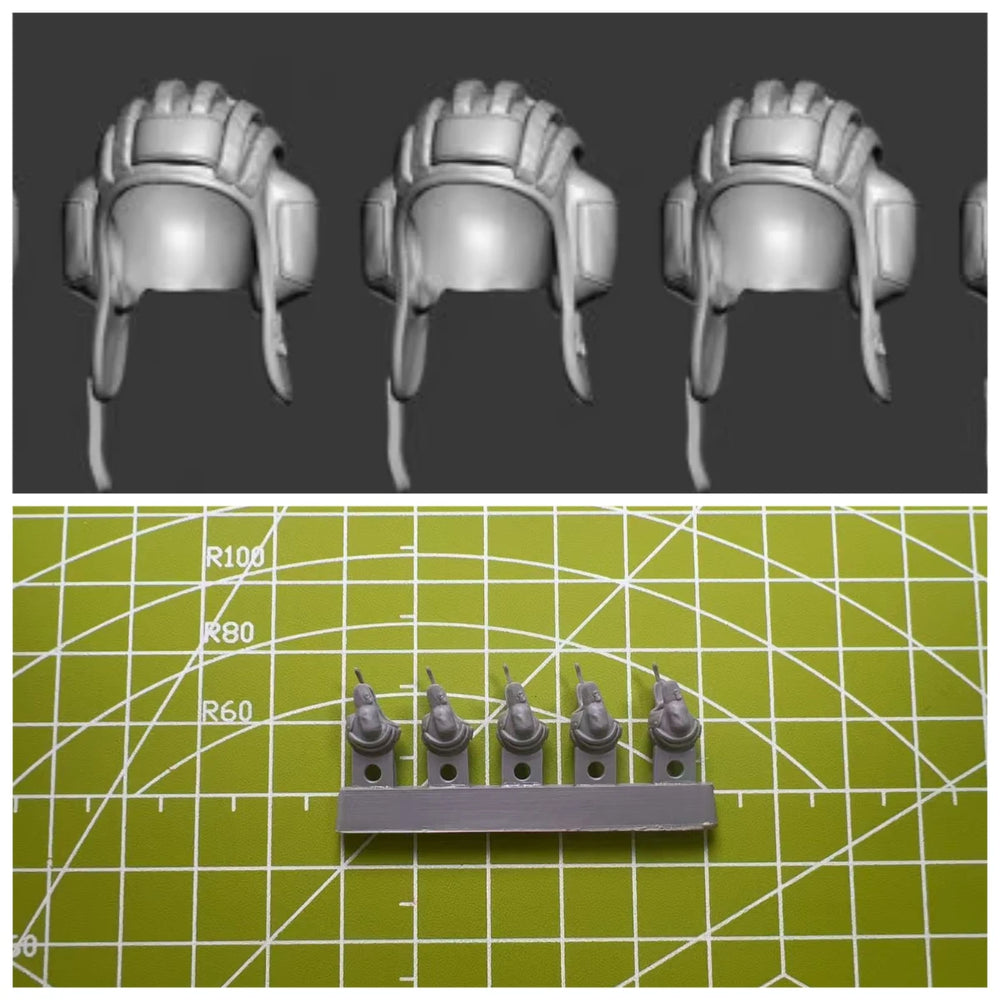 1/35 WWII Roman Legionnaire Heads, 6 Figures, Resin Model Bust Kit, Unassembled and Unpainted