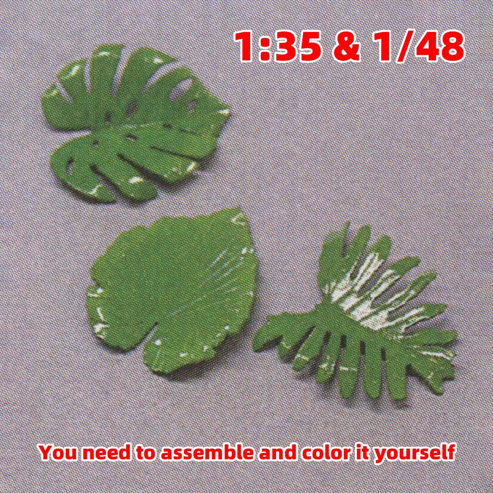 1/35 Plants & Foliage, Resin Model Terrain Kit, Wildlife Theme, Unpainted