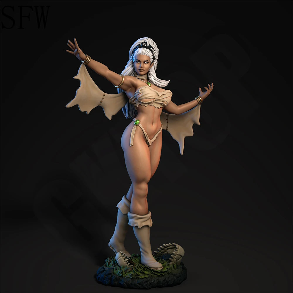 1/24 Winged Spirit Beauty, Resin Model Figure Kit, Fantasy Theme, Unassembled and Unpainted
