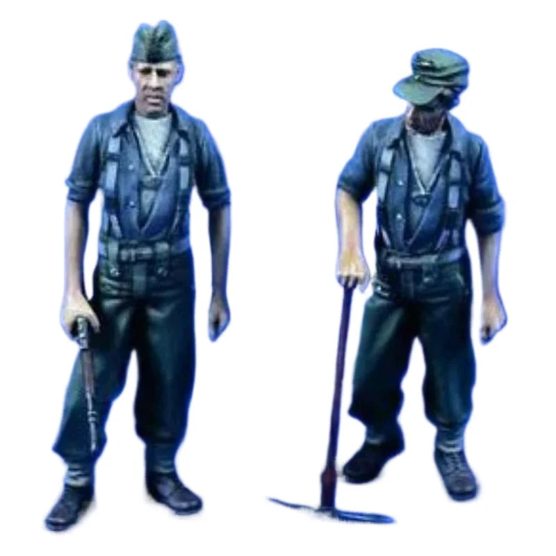 1/35 Modern Military Maintenance Soldiers, 2 Figures, Resin Model Figure Kit, Unassembled and Unpainted