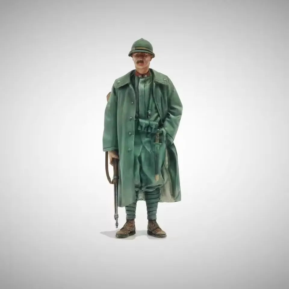 1/35 WWII Soldier Squad, 4 Figures, Resin Model Figure Kit, Unassembled and Unpainted