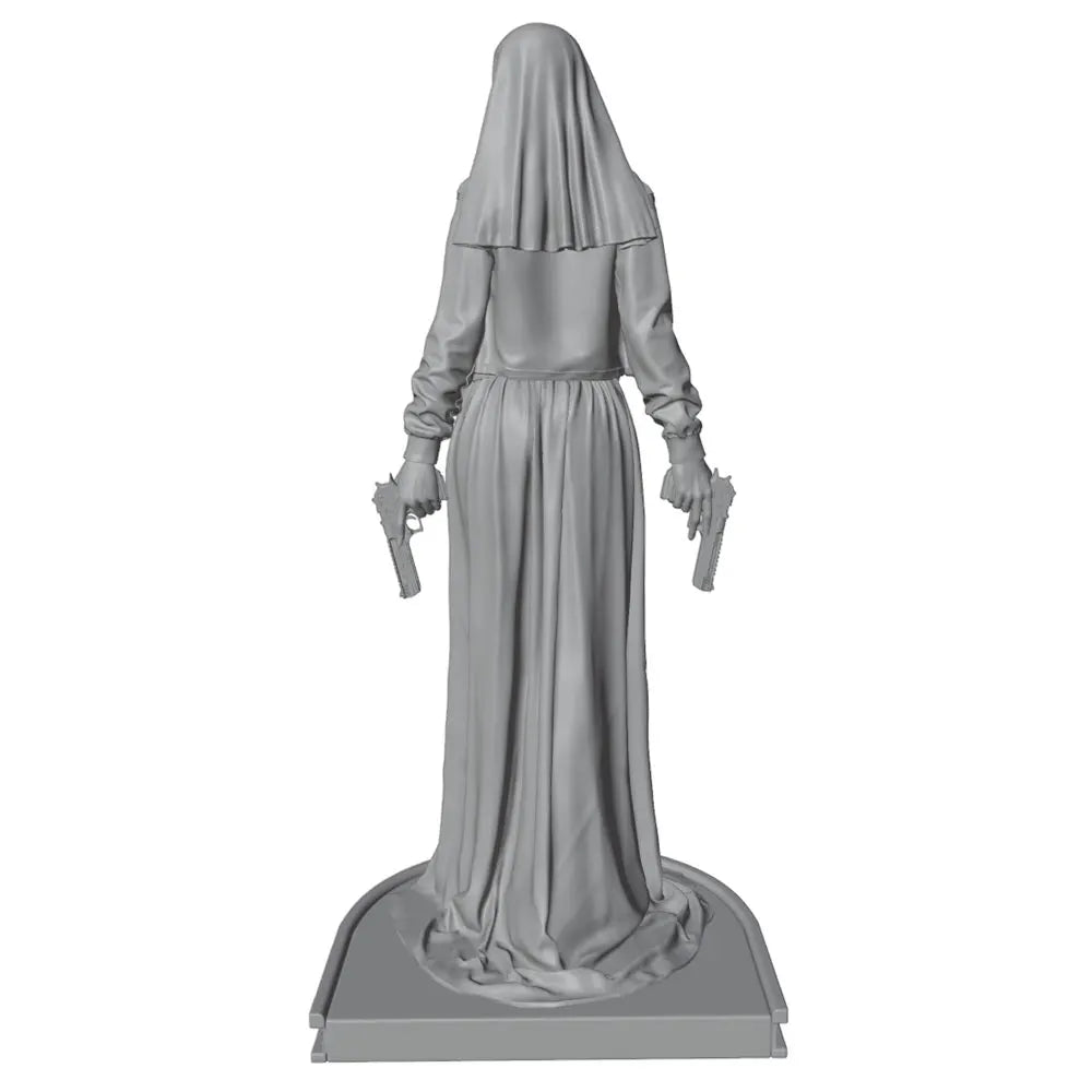 75mm Nun Warrior, Resin Model Figure Kit, Fantasy Theme, Unassembled and Unpainted