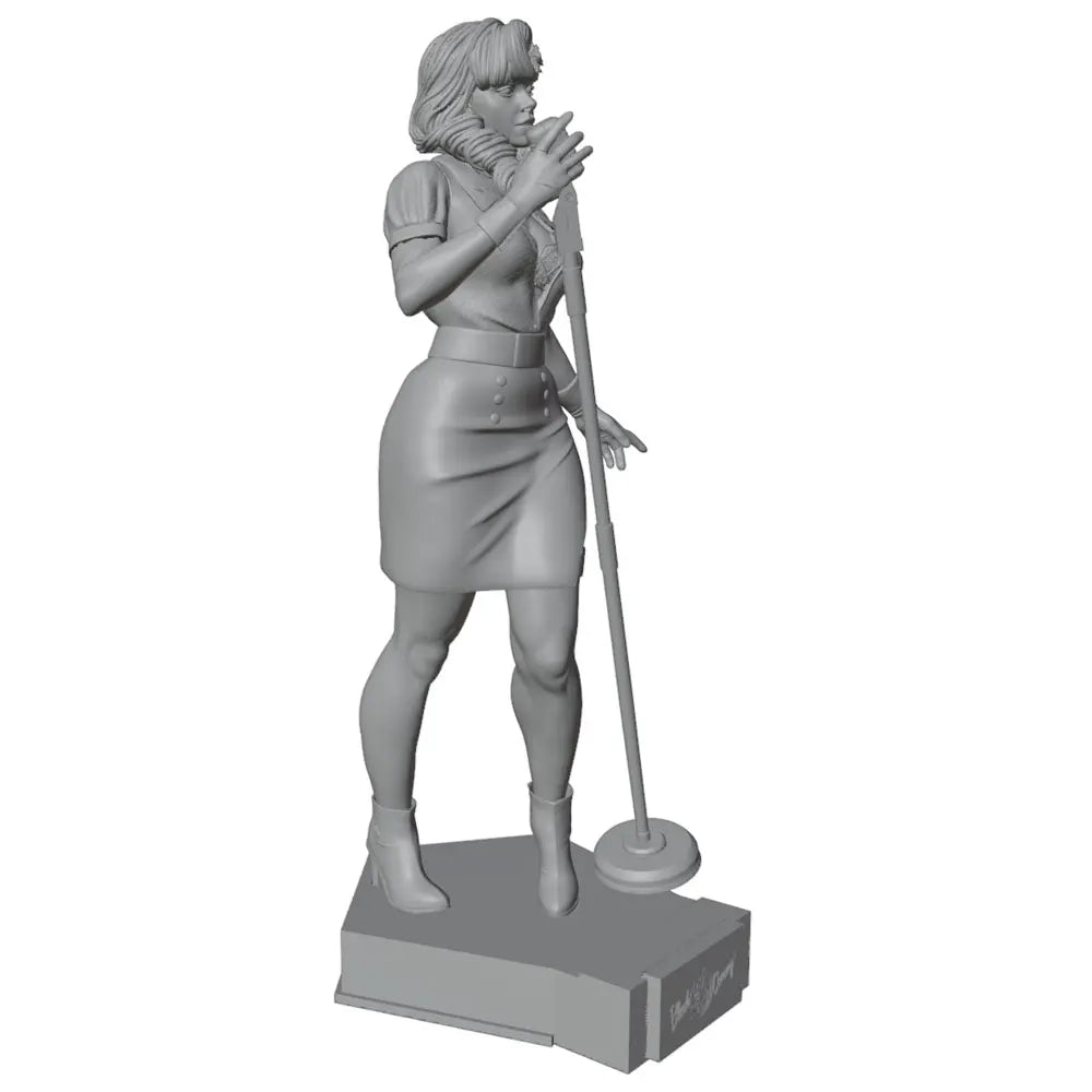 75mm Singing Girl, Resin Model Figure Kit, Fantasy Theme, Unassembled and Unpainted