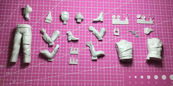 1/16 Male Anatomical, Resin Model Figure Kit, Historical Theme, Unassembled and Unpainted