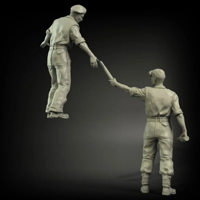 1/35 WWII British Officer Directing Troops, Resin Model Figure Kit, Unassembled and Unpainted