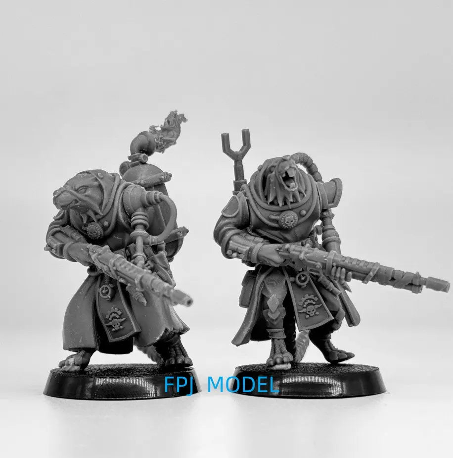 28mm Grimdark Horned Demons, 10 Figures, Resin Model Figure Kit, Fantasy Theme, Unassembled and Unpainted