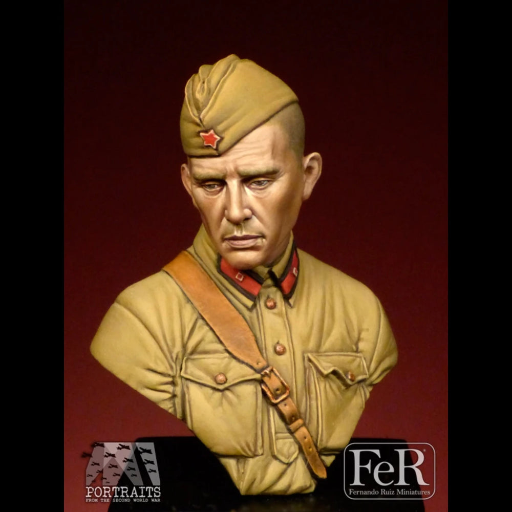 1/16 WWI German Officer, Resin Model Bust Kit, Unassembled and Unpainted