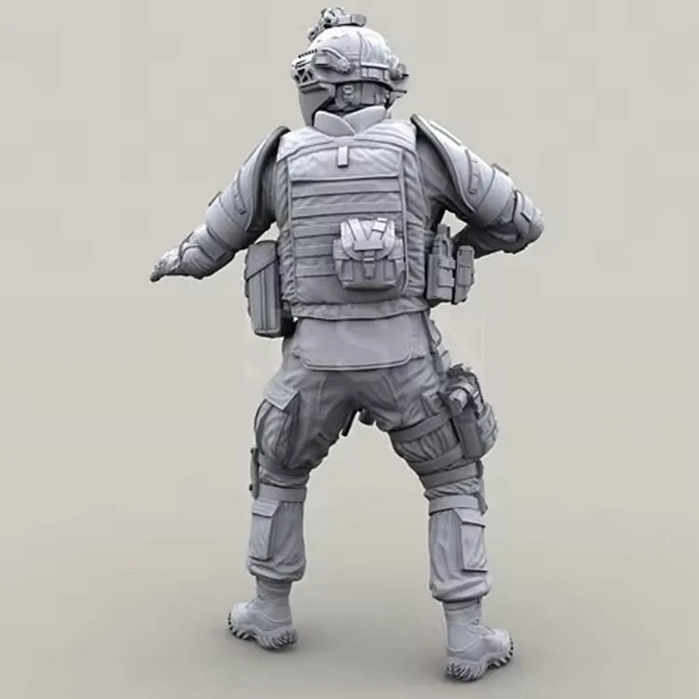 1/35 Modern U.S. Army Soldier, Resin Model Figure Kit, Unassembled and Unpainted