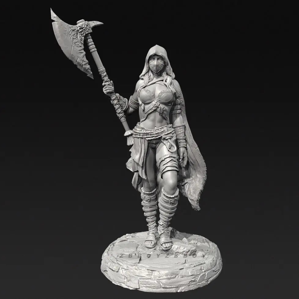 90mm Tribal Female Chief, Resin Model Figure Kit, Fantasy Theme, Unassembled and Unpainted