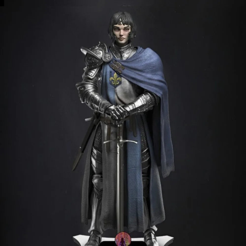 Medieval Female Knight, Resin Model Figure Kit, Unassembled and Unpainted