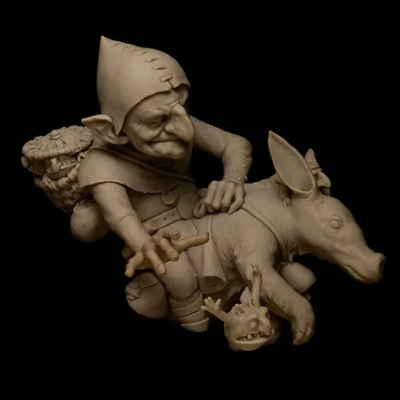 1/12 Goblin Warrior Mount, Resin Model Figure Kit, Fantasy Theme, Unassembled and Unpainted