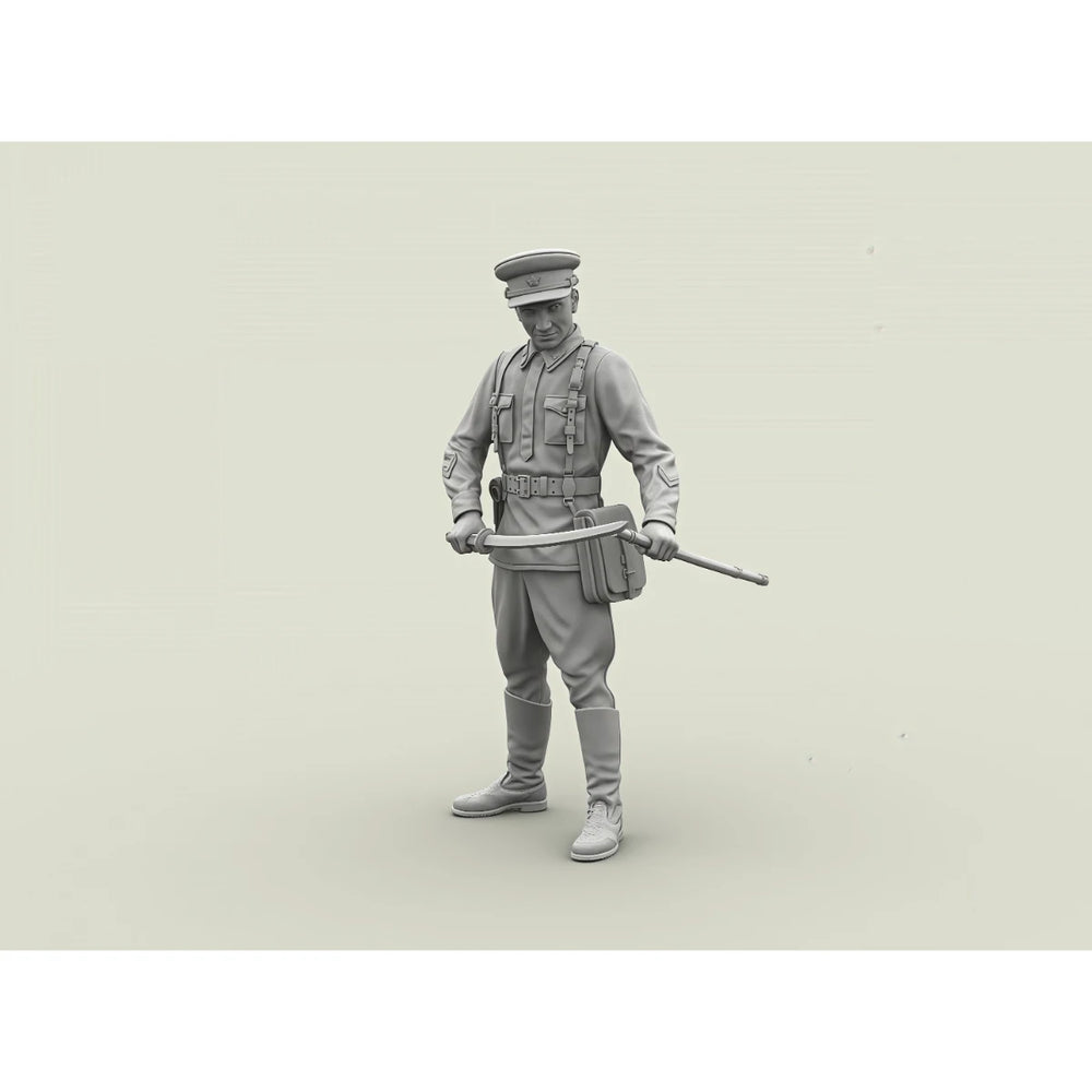 1/35 WWII Soviet Red Army Captain, Resin Model Figure Kit, Unassembled and Unpainted