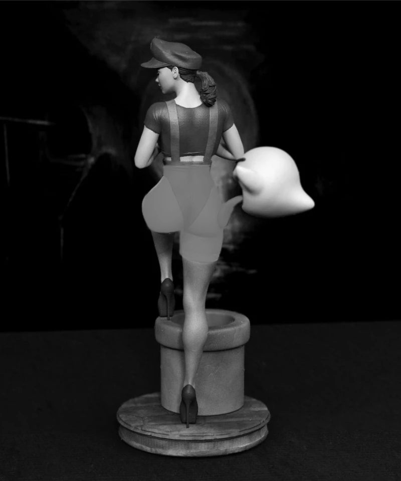 1/24 Female Plumber, Resin Model Figure Kit, Unassembled and Unpainted
