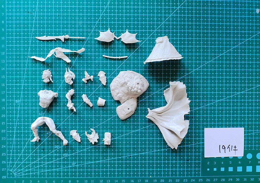 75mm Winged Demon Officer, Resin Model Figure Kit, Fantasy Theme, Unassembled and Unpainted
