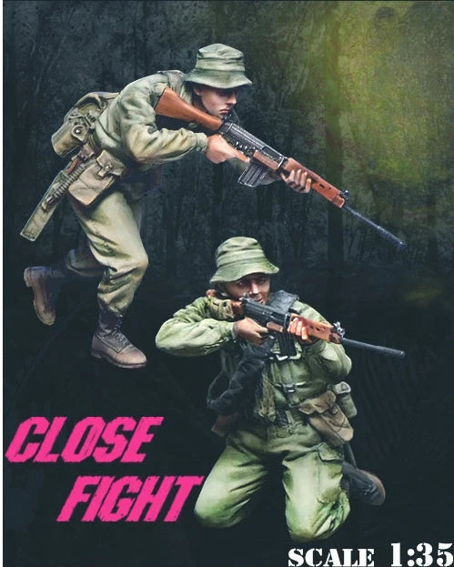 1/35 WWI British Infantry with Pith Helmets, 6 Figures, Resin Model Figure Kit, Unassembled and Unpainted
