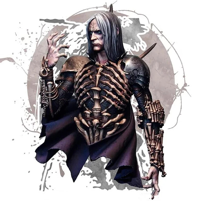 1/10 Skeleton Warrior, Resin Model Bust Kit, Fantasy Theme, Unassembled and Unpainted