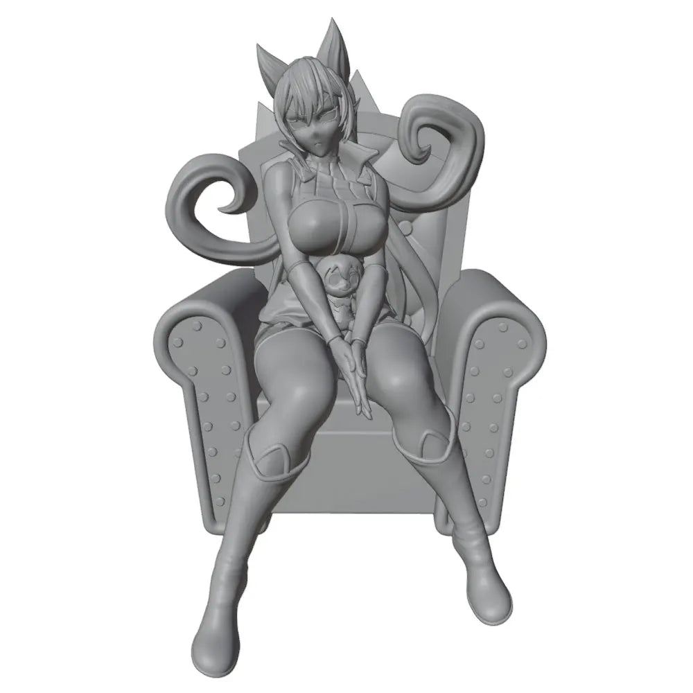 75mm Fantasy Pinup Demon, Resin Model Figure Kit, Unassembled and Unpainted