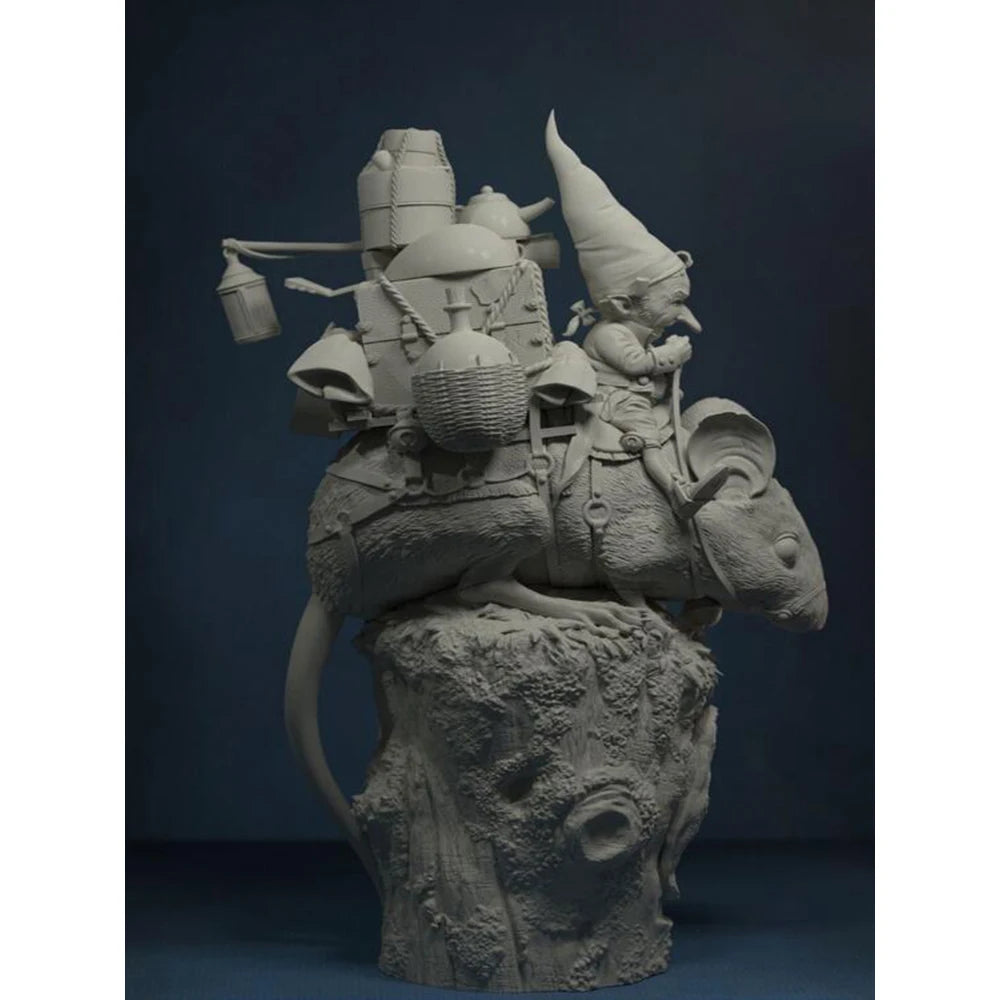 1/32 Gnome/Dwarf, Resin Model Bust Kit, Fantasy Theme, Unassembled and Unpainted