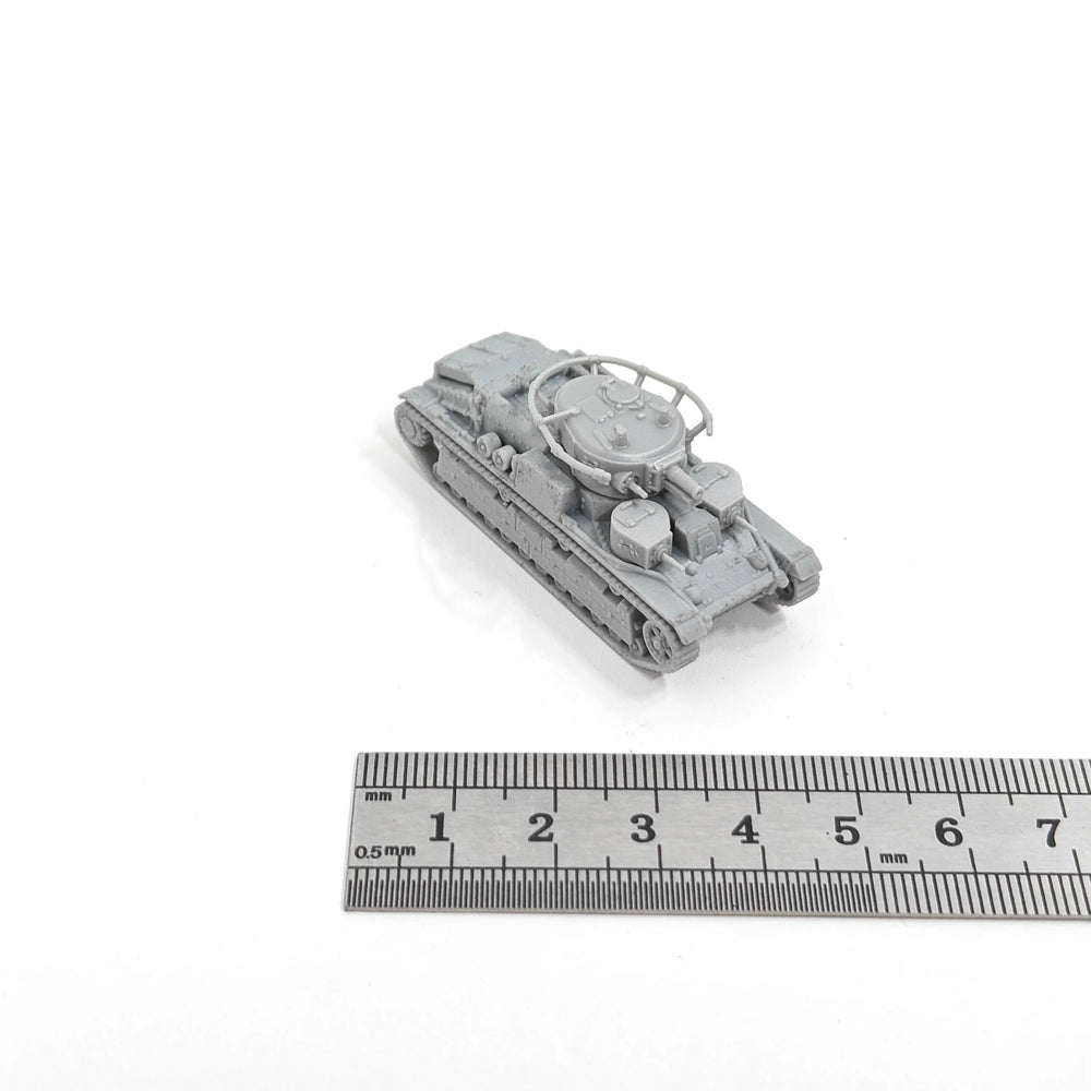 1/144 WWII Soviet T-28 Medium Tank, Resin Model Vehicle Kit, Unassembled and Unpainted