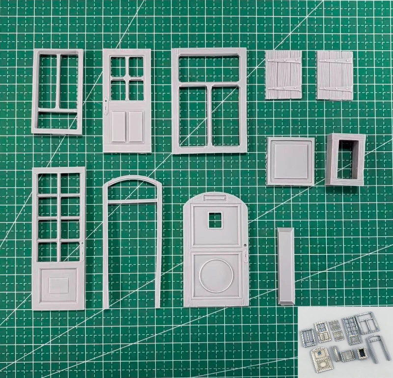 1/35 Architectural Components, Resin Model Diorama Kit, Historical Theme, Unassembled and Unpainted