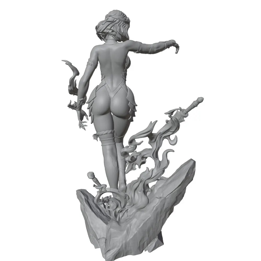 1/24 Fantasy Pin-up, Resin Model Figure Kit, Unassembled and Unpainted
