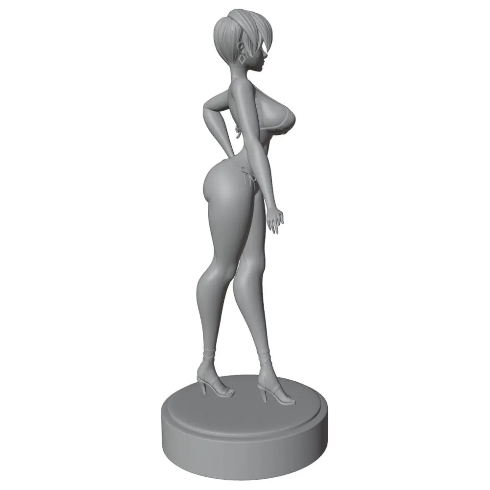 75mm Pin-up Fashion, Resin Model Figure Kit, Unassembled and Unpainted