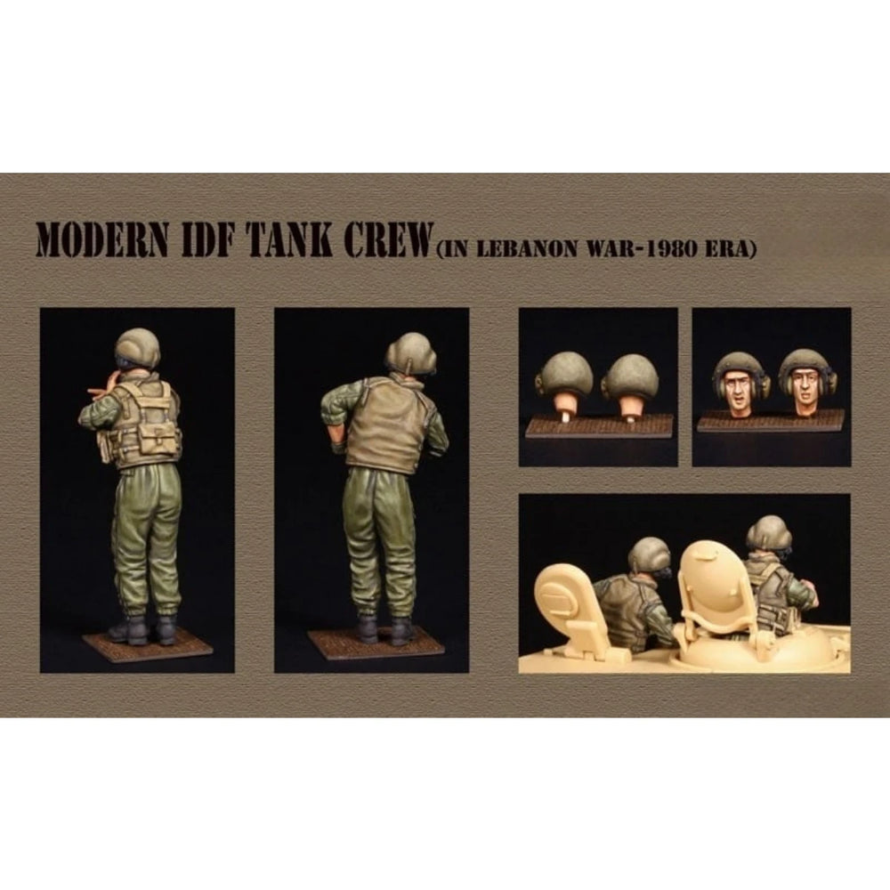 1/35 Cold War Israeli IDF Crew, 8 Figures, Resin Model Figure Kit, Unassembled and Unpainted