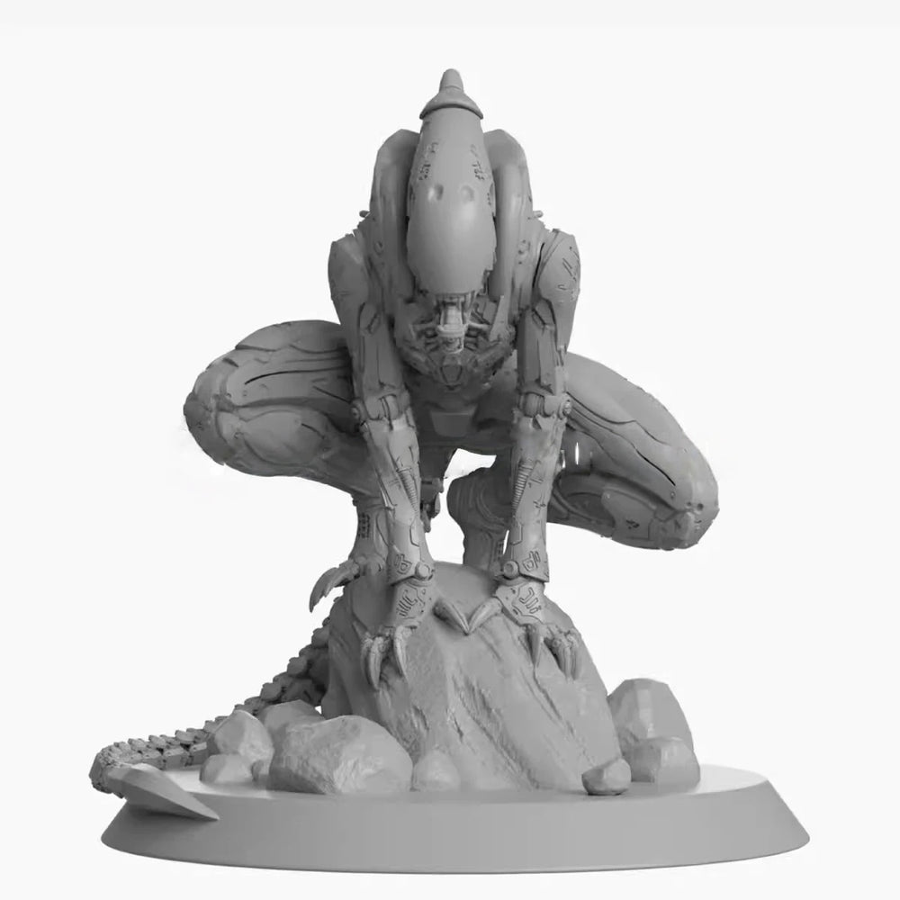 1/4 Biomechanical Alien Creature, Resin Model Figure Kit, Fantasy Theme, Unassembled and Unpainted