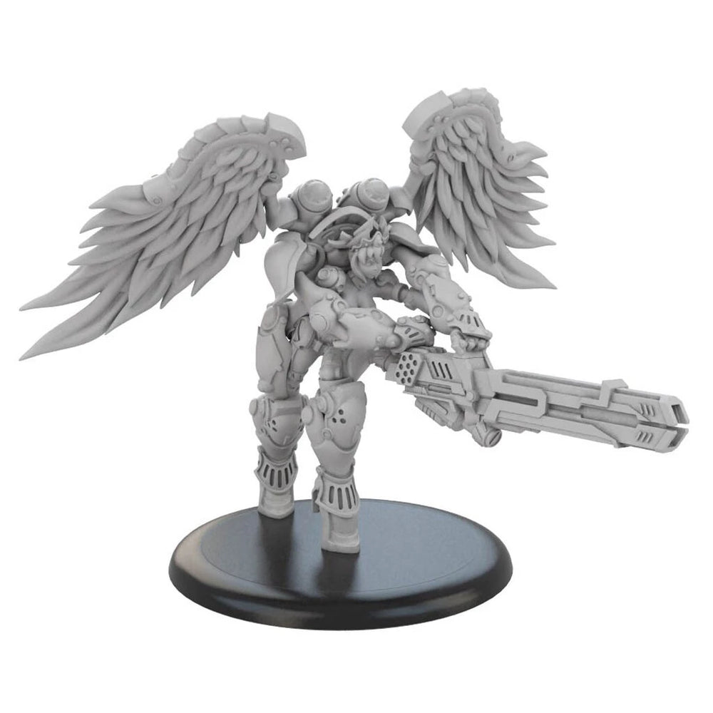 28mm Armored Space Warrior, Resin Model Figure Kit, Sci-Fi Theme, Unassembled and Unpainted