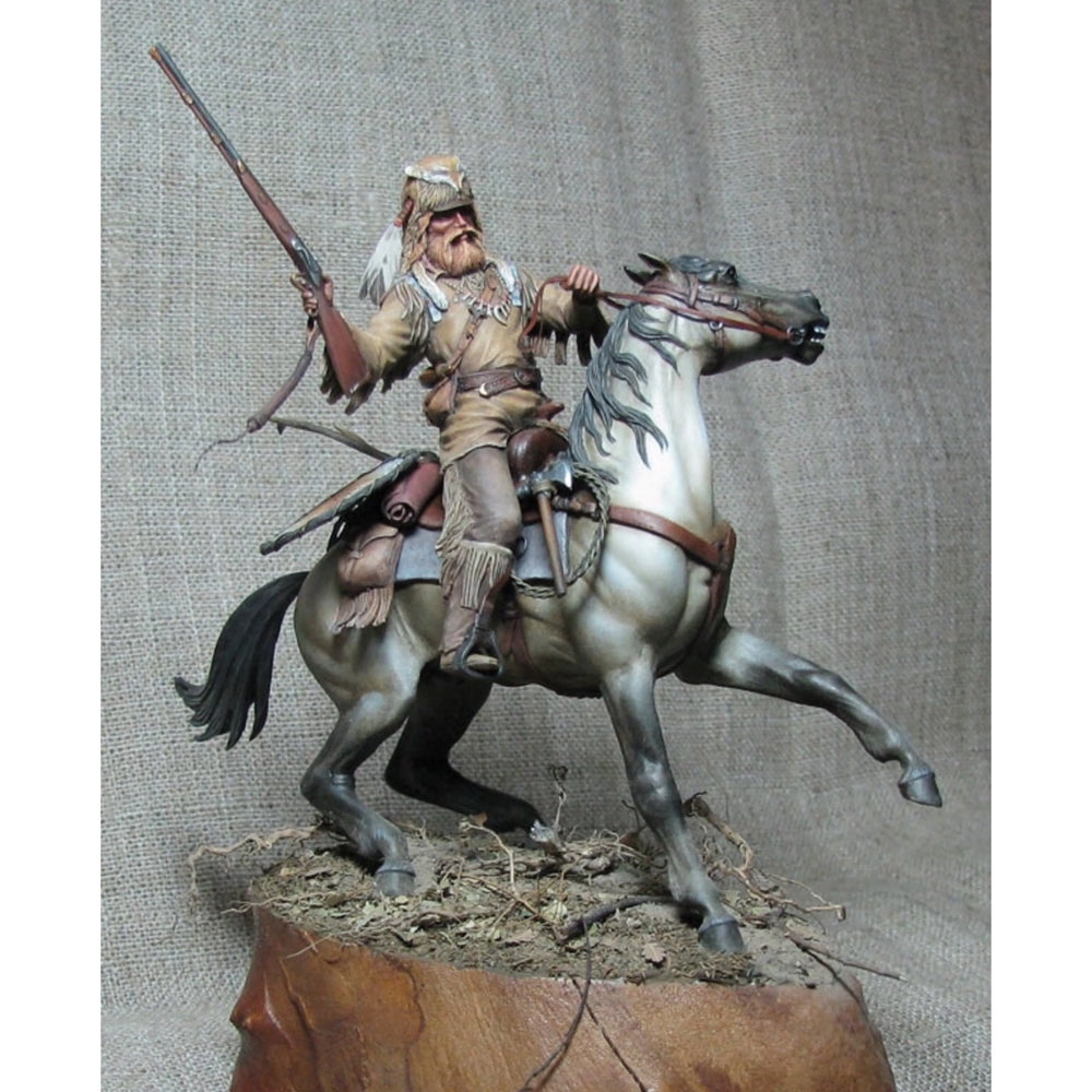 75mm Mounted Archer, Resin Model Figure Kit, Fantasy Theme, Unassembled and Unpainted