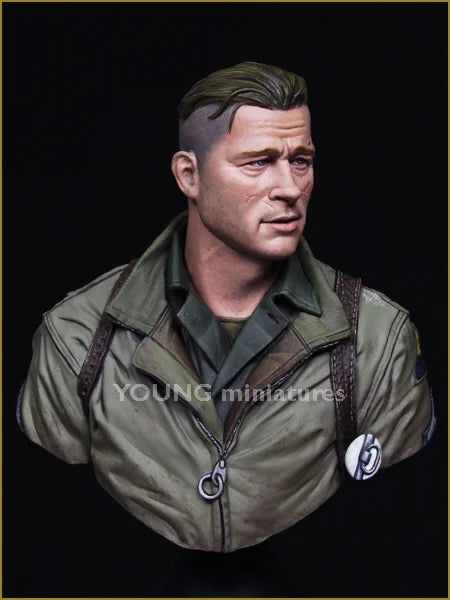1/10 WWII US Army Air Forces Aviator, Resin Model Bust Kit, Unassembled and Unpainted