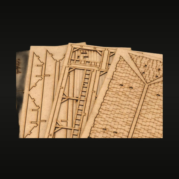 Southeast Asian Ancient Peach Garden Building 1/72 Resin Terrain Kit