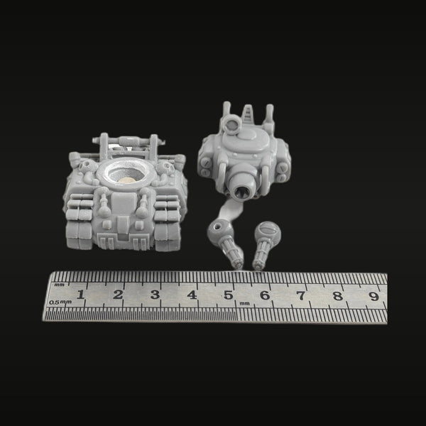 Sci-Fi Hover Tank with Turret and Weapon Pods 28mm Resin Vehicle Kit