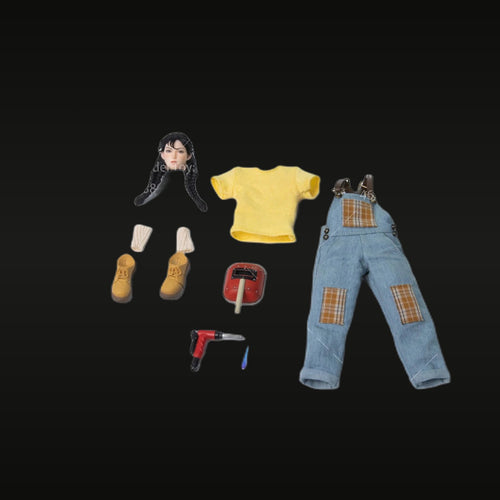 XiaoFang DLC Fair Skin Female Figure 1/12 Resin Kit with Accessories