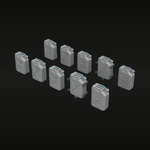 WWII Military Jerry Cans 1/35 Scale Resin Diorama Accessories Kit
