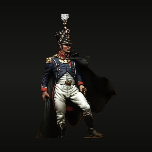 Napoleonic French Imperial Guard General Officer with Bearskin 75mm Resin Bust Kit