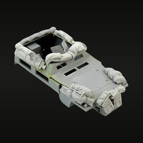 WWII German Half-Track Crew 1/35 Resin Figure Kit Set