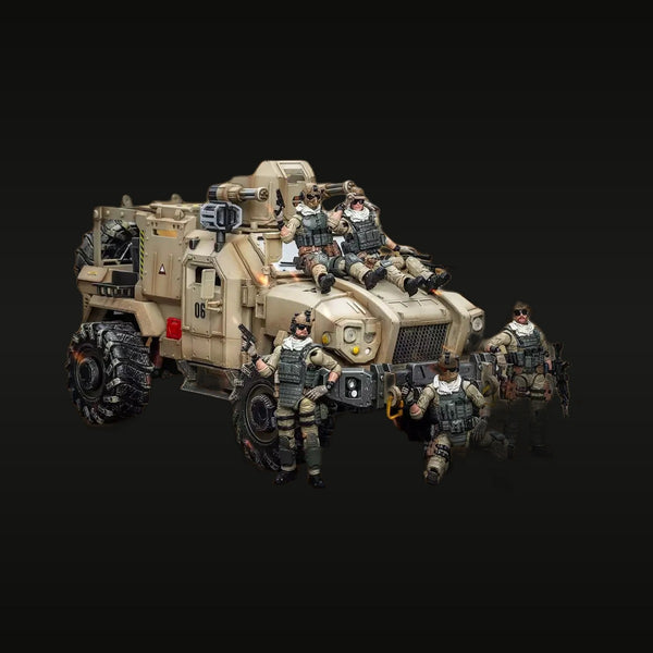 Modern US Special Forces MRAP Armored Vehicle with Crew 1/18 Resin Vehicle Kit