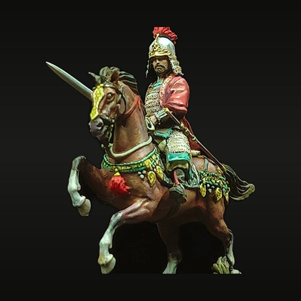 Medieval Chinese Song Dynasty General on Horseback 75mm Resin Figure Kit