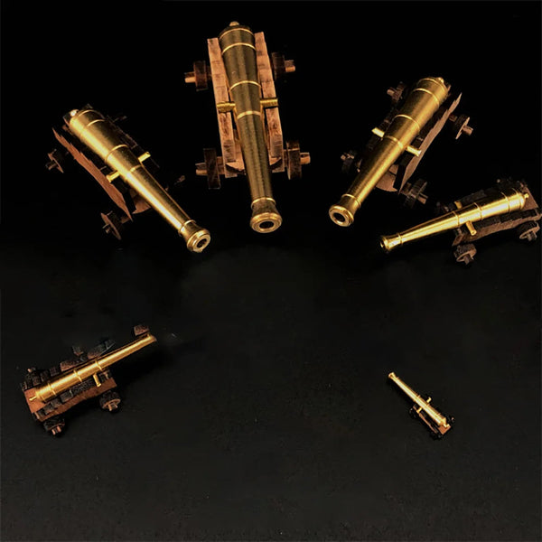Age of Sail Naval Cannons with Wooden Carriages 1:100 Resin Accessory Set
