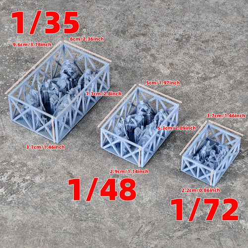 Military Soldiers Resting Pose 5-Figure Set 1/35 Resin Kit