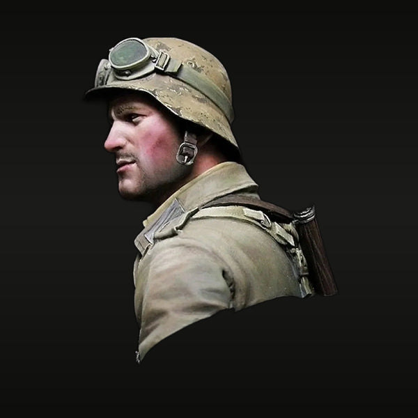 WWII German DAK Soldier with Pith Helmet 1/10 Resin Bust