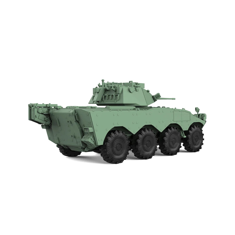 Modern 8-Wheeled Armored Personnel Carrier Turret Gun 1/35 Resin Vehicle Kit - resin model view 2